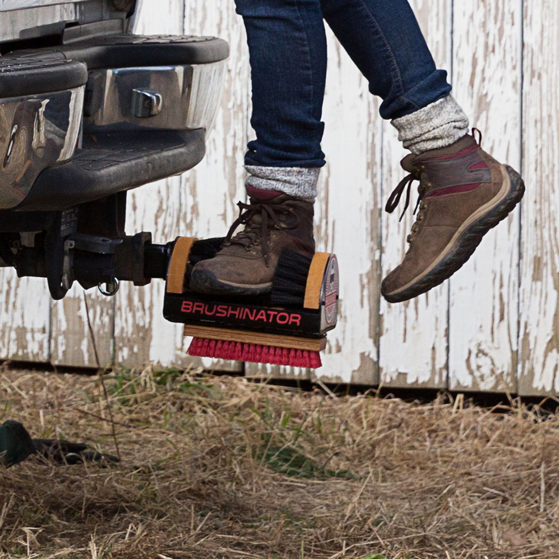 truck mounted boot brush